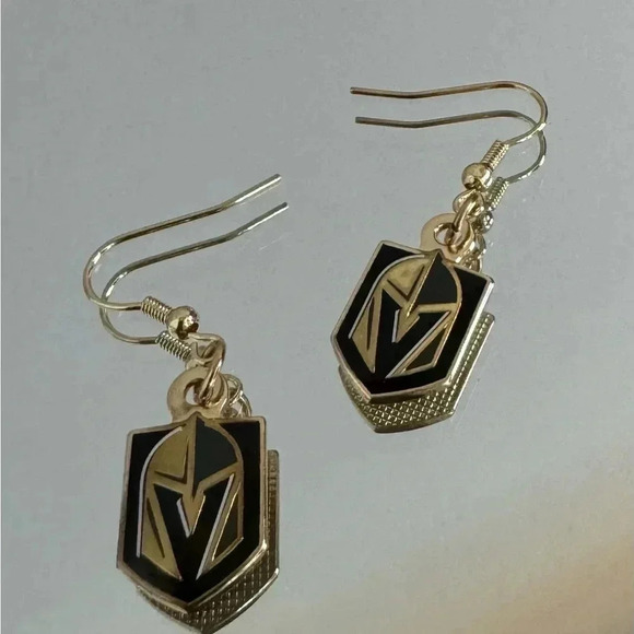 🆕Vegas Golden Knights  Logo Earrings - Picture 1 of 13